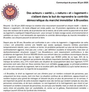 Lire la suite à propos de l’article Communiqué de presse 30 juin 2025